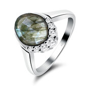 Labradorite Silver Rings NSR-2345